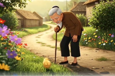 Thơ truyện “Cháu chào ông ạ”