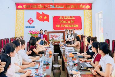 Trường MN Ninh Hải tổ chức tổng kết thực tập sư phạm GĐ2 – ngành GDMN, Đại học Hoa Lư